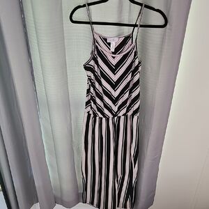 Just Be Black and Pink Jumpsuit